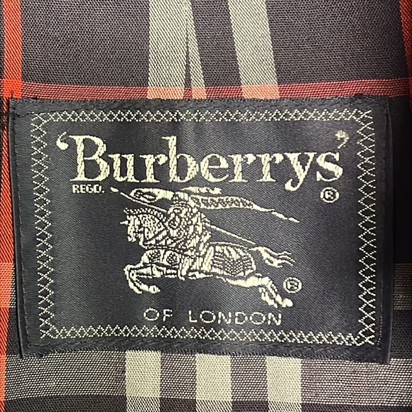 BURBERRY’S of London Men's Navy Blue Trench Coat - Picture 3 of 16